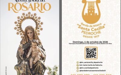 La Banda de Música “Santa Cecilia” de Pedroche llevará sus sones a Córdoba con motivo de la procesión de Gloria de Nuestra Señora del Rosario